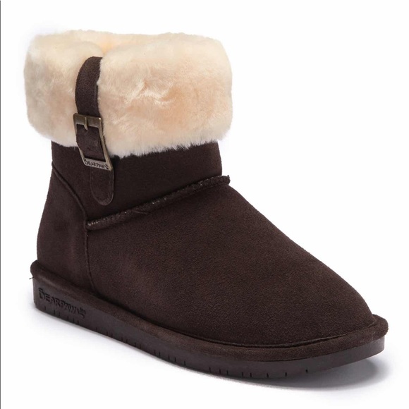 bearpaw abby genuine sheepskin lined boot